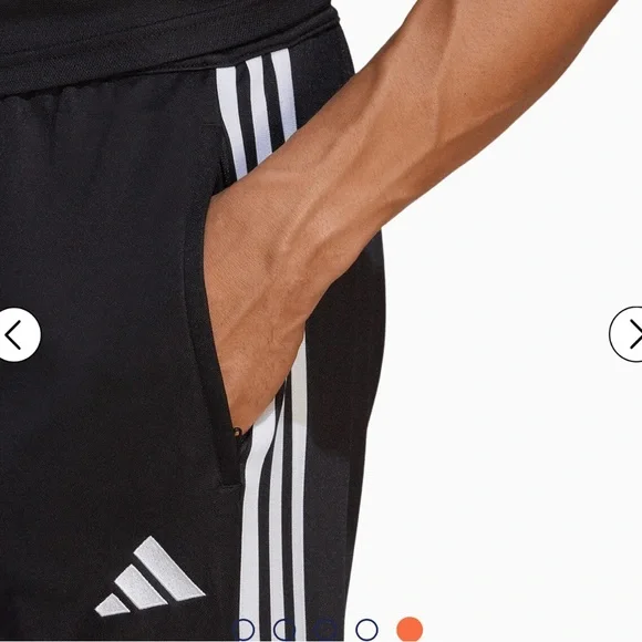 Adidas Tiro 23 League Pants | Men’s Black | Slim Fit Soccer Track Pants - Picture 6 of 11